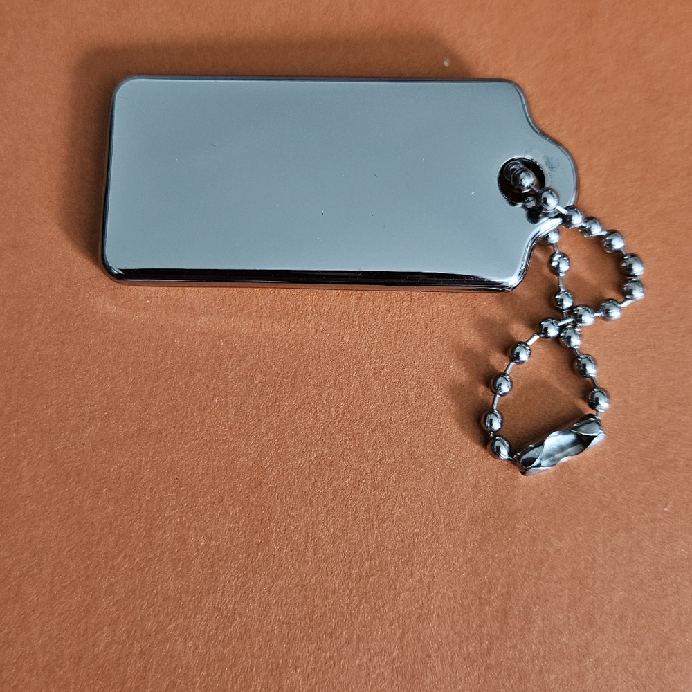 Coach silver metal hangtag/charm replacement - Picture 2 of 4
